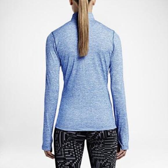 Nike Women’s Element 1/2 Zip L.S Running Shirt - Game Royal. Size Large - Picture 2 of 5